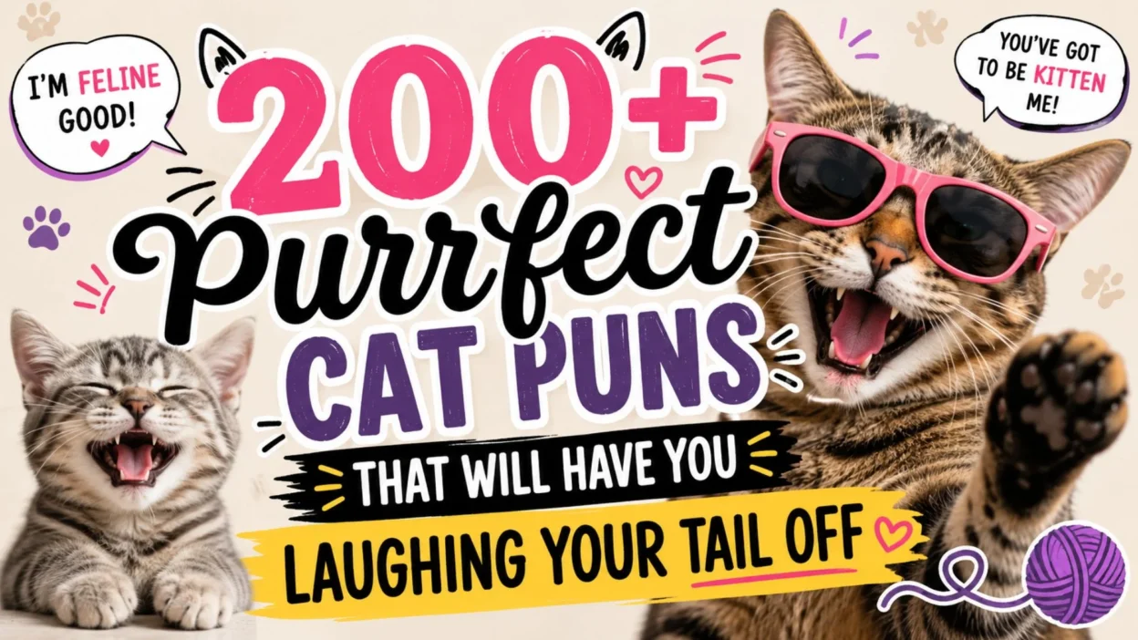 200+ Purrfect Cat Puns That Will Have You Laughing Your Tail Off