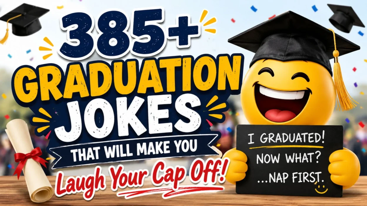 385+ Graduation Jokes That Will Make You Laugh Your Cap Off