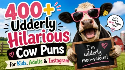 400+ Udderly Hilarious Cow Puns for Kids, Adults & Instagram