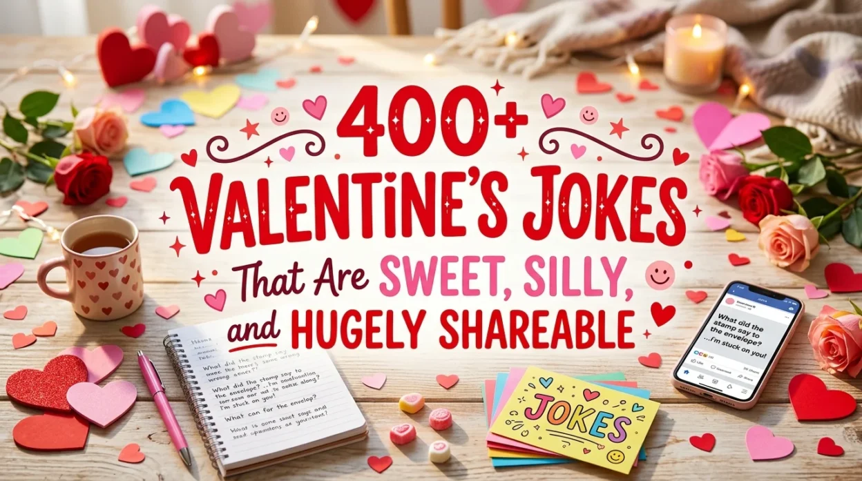 400+ Valentine’s Jokes That Are Sweet, Silly, and Hugely Shareable