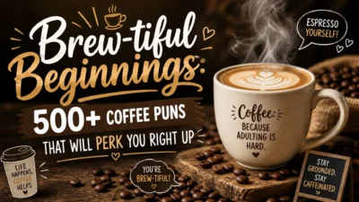 Brew-tiful Beginnings 500+ Coffee Puns That Will Perk You Right Up