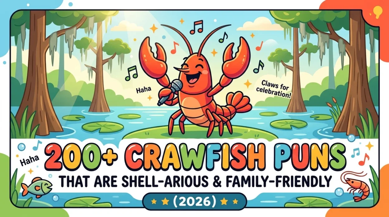200+ Crawfish Puns That Are Shell-arious & Family-Friendly (2026)