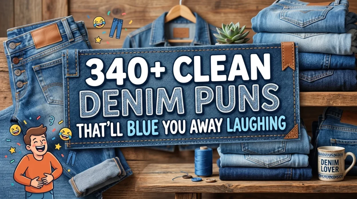 340+ Clean Denim Puns That’ll Blue You Away Laughing