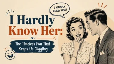 I Hardly Know Her The Timeless Pun That Keeps Us Giggling