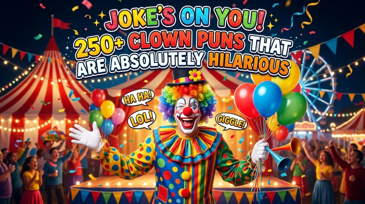 Joke’s on You! 250+ Clown Puns That Are Absolutely Hilarious