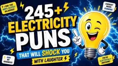 245+ Electricity Puns That Will Shock You with Laughter ⚡
