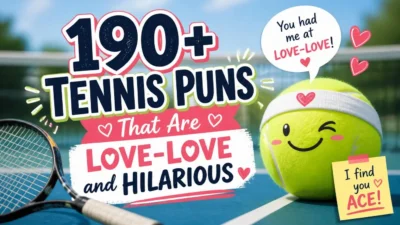190+ Tennis Puns That Are Love-Love and Hilarious