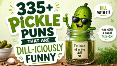 335+ Pickle Puns That Are Dill-iciously Funny 🥒