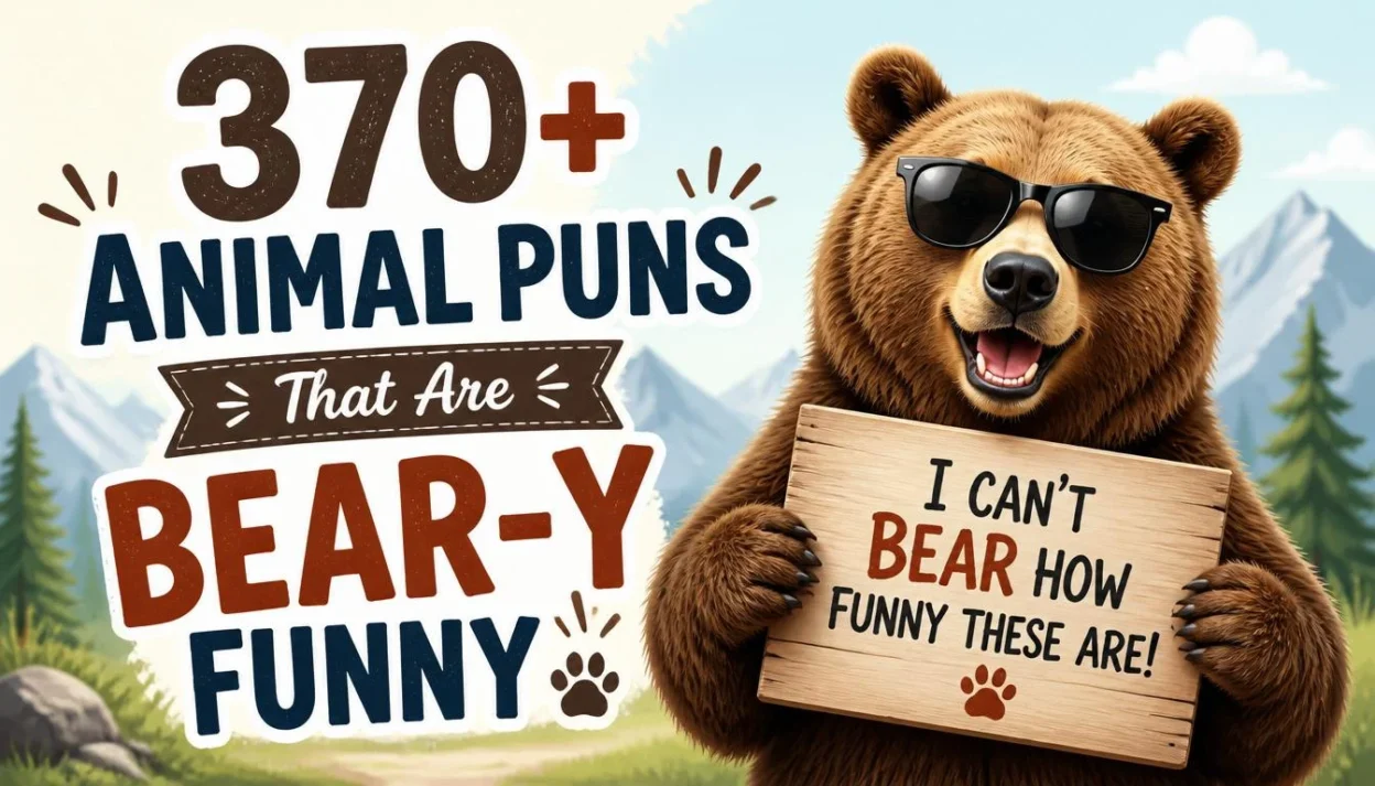 370+ Animal Puns That Are Bear-y Funny 🐻