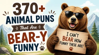 370+ Animal Puns That Are Bear-y Funny 🐻