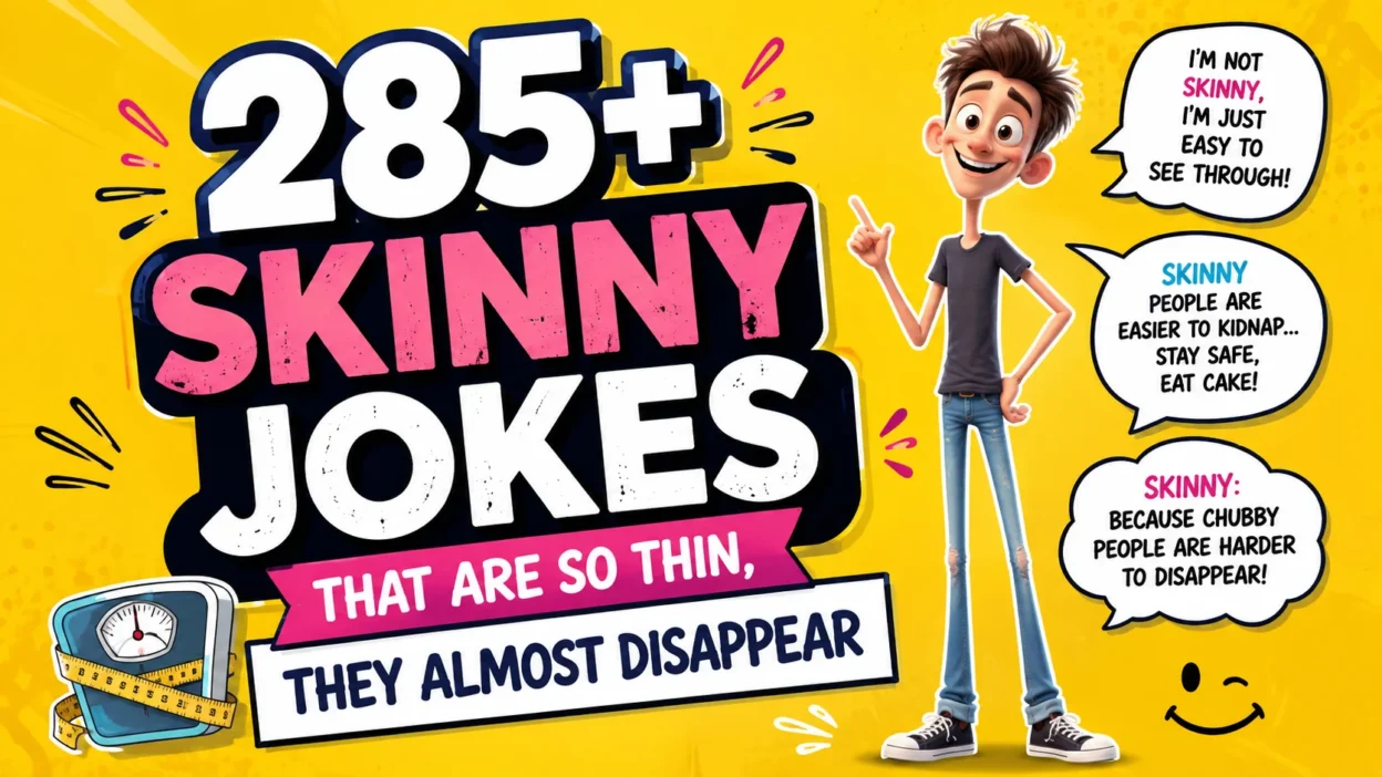 285+ Skinny Jokes That Are So Thin, They Almost Disappear